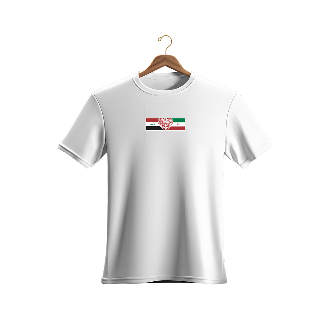 تیشرت اعیاد شعبانیه ایران و عراق سفید
